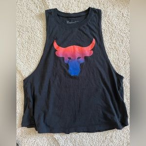 UA Project Rock Brahma Bull Multicolored Ladies Muscle Tank L 🦾
